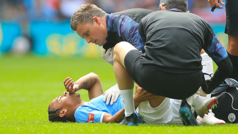 Verletzt nach 12 Minuten: Leroy Sané.