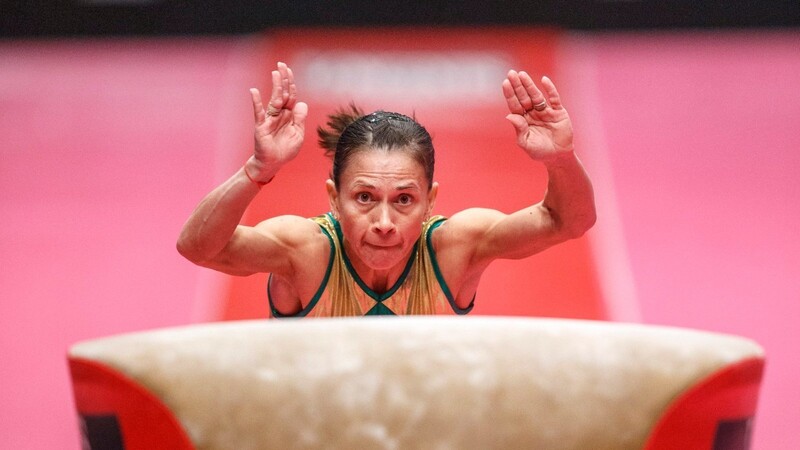 Oksana Chusovitina ist mit 46 Jahren auf dem Weg zu ihrer achten Teilnahme bei den Olympischen Spielen.