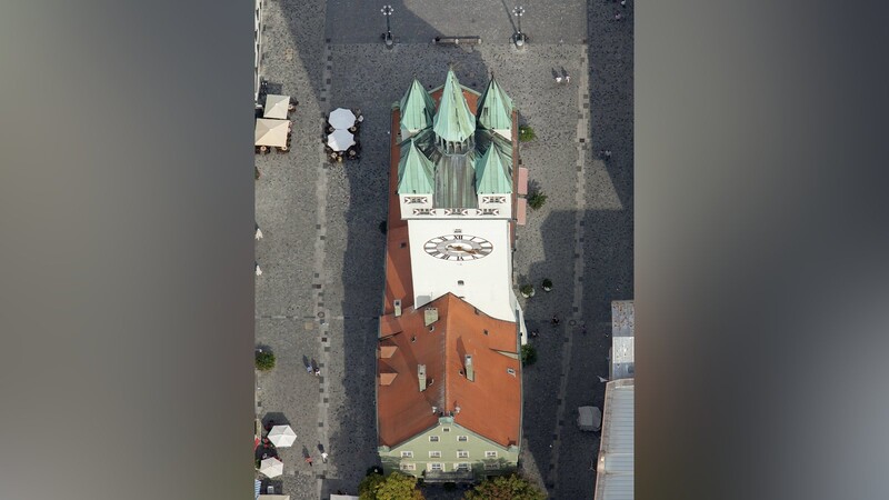 Der Stadtturm von oben.