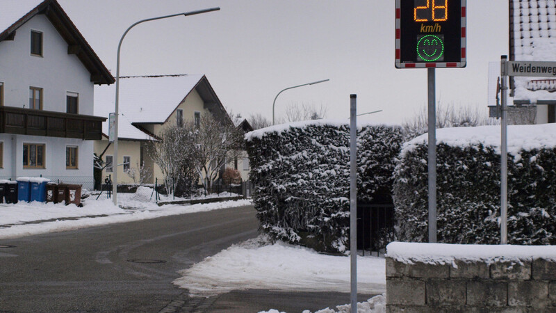 Geschwindigkeitsmesstafeln haben sich als gutes Instrument zur Verkehrsberuhigung erwiesen.