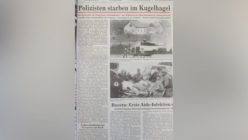 Das Titelblatt unserer Zeitung am Tag nach der Tat.