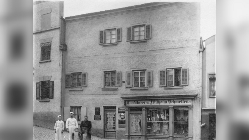 Die Konditorei Schmeller im Jahr 1909. Wir wollten wissen, wo das Geschäft war.