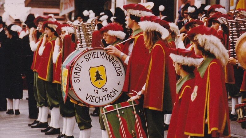 Eine Aufnahme aus den 70er Jahren. Am Samstag feiert der Stadtspielmannszug sein 60-jähriges Bestehen.