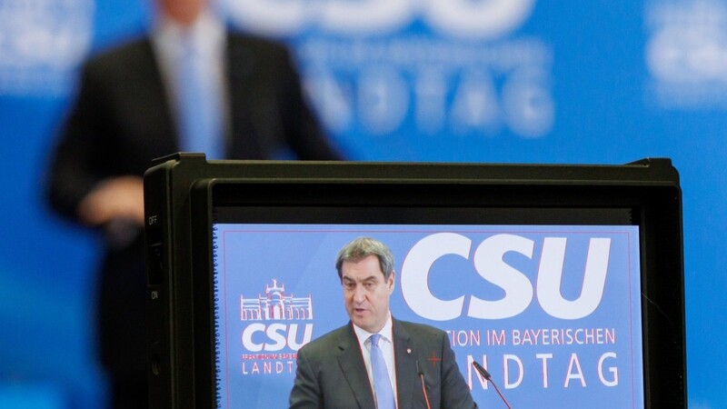 Markus Söder, CSU-Parteivorsitzender und Ministerpräsident von Bayern, spricht während einer Pressekonferenz am Rande der Winterklausur der CSU-Fraktion im bayerischen Landtag.