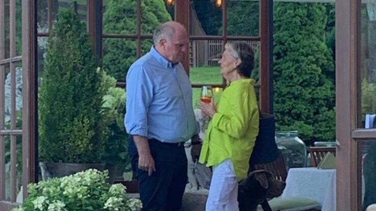 Die Gastgeber: Klubpräsident Uli Hoeneß mit seiner Frau Susanne.