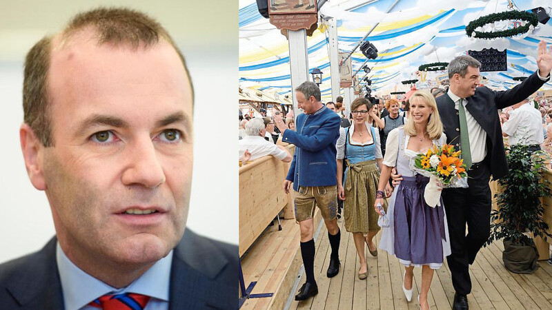 Die offizielle Eröffnung des Gäubodenvolksfestes durch Ministerpräsident Markus Söder im vergangenen Jahr. Heuer wird Manfred Weber, MdEP, diese Ehre zuteil.