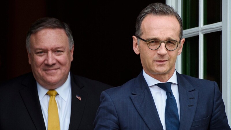 Keine Annäherung: Mike Pompeo (l.), Außenminister der USA, und Heiko Maas (SPD), sein deutscher Amtskollege.